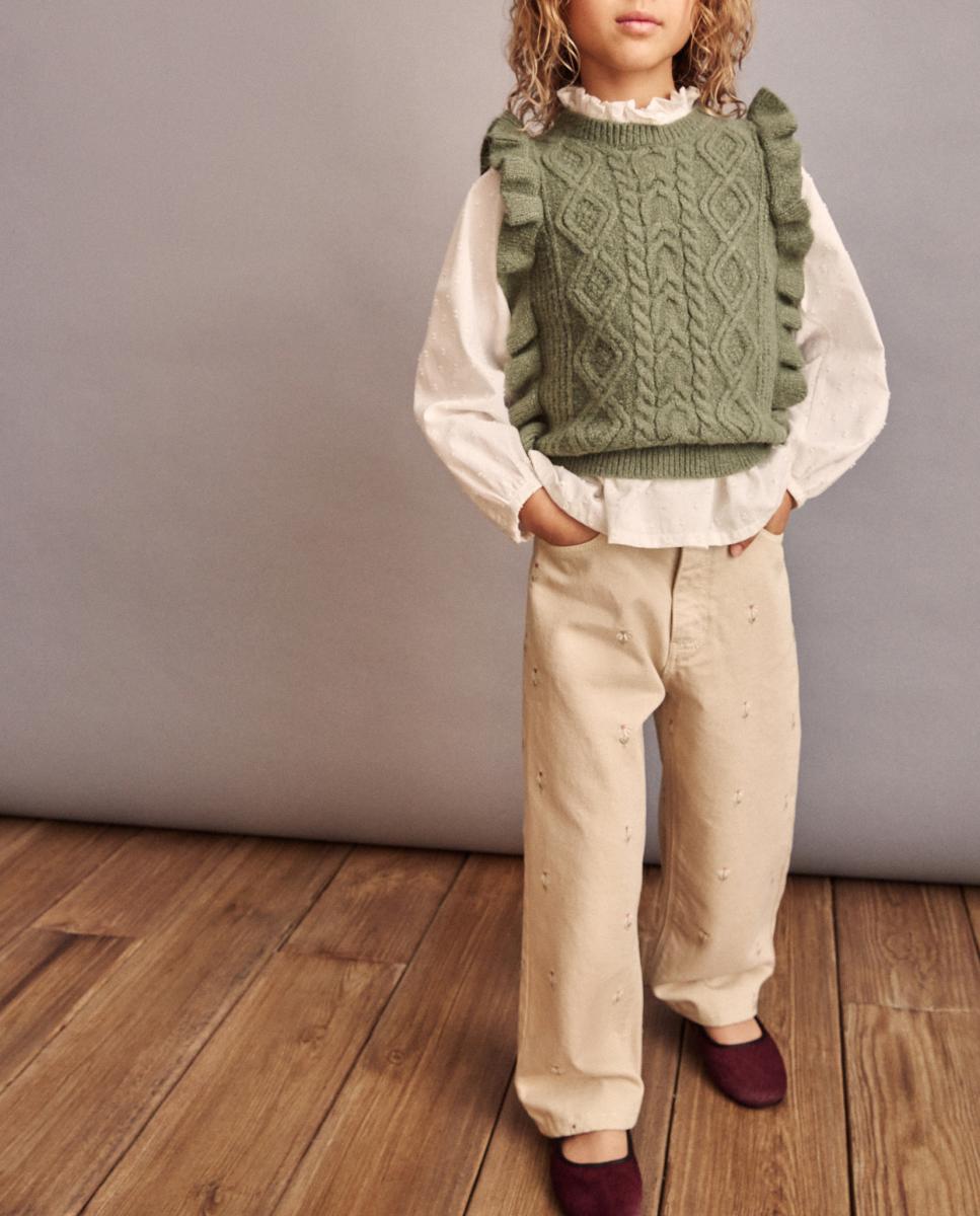 Imagen 0 de Chaleco fantasía lazadas lurex de niña