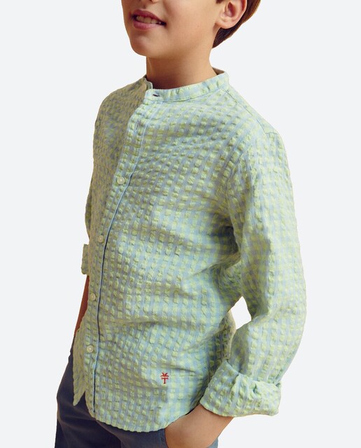 Imagen 0 de Camisa con cuello mao de niño