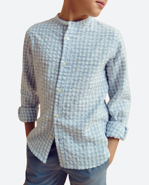 Imagen 0 de Camisa con cuello mao de niño