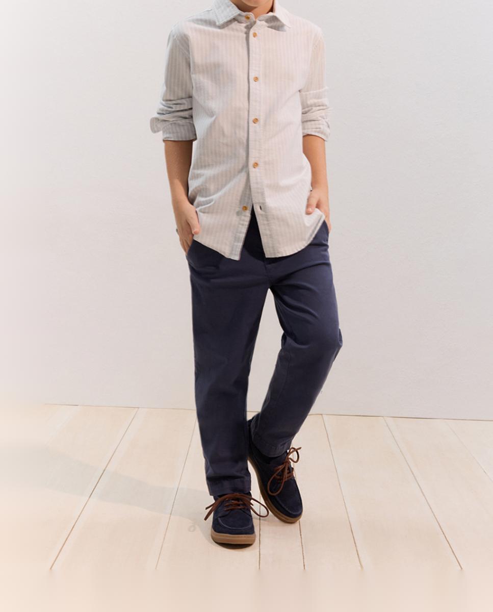 Imagen 0 de Pantalón chino tejido sarga lavada de niño