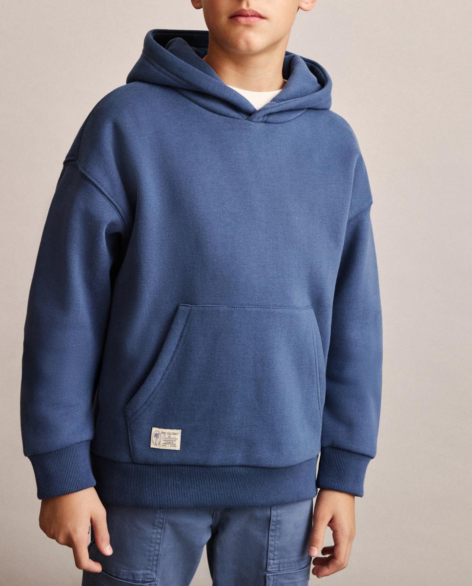 Imagen 0 de Sudadera con capucha oversize y bolsillo canguro de niño