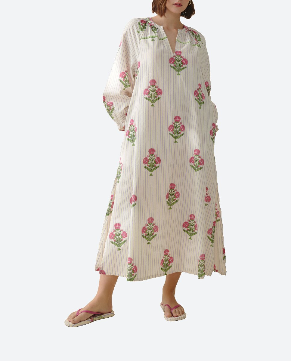 Imagen 0 de Vestido largo manga larga