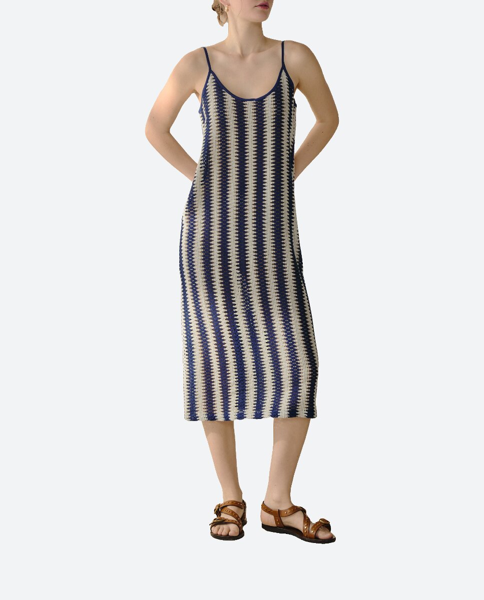 Imagen 0 de Vestido largo de tirantes