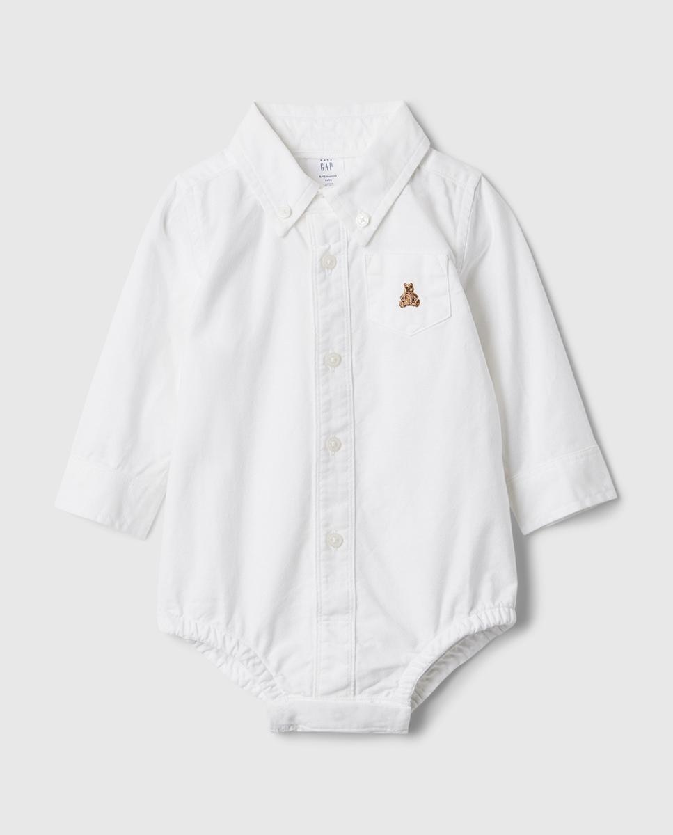 Imagen 0 de Body de bebé de niño tipo camisa con bolsillo