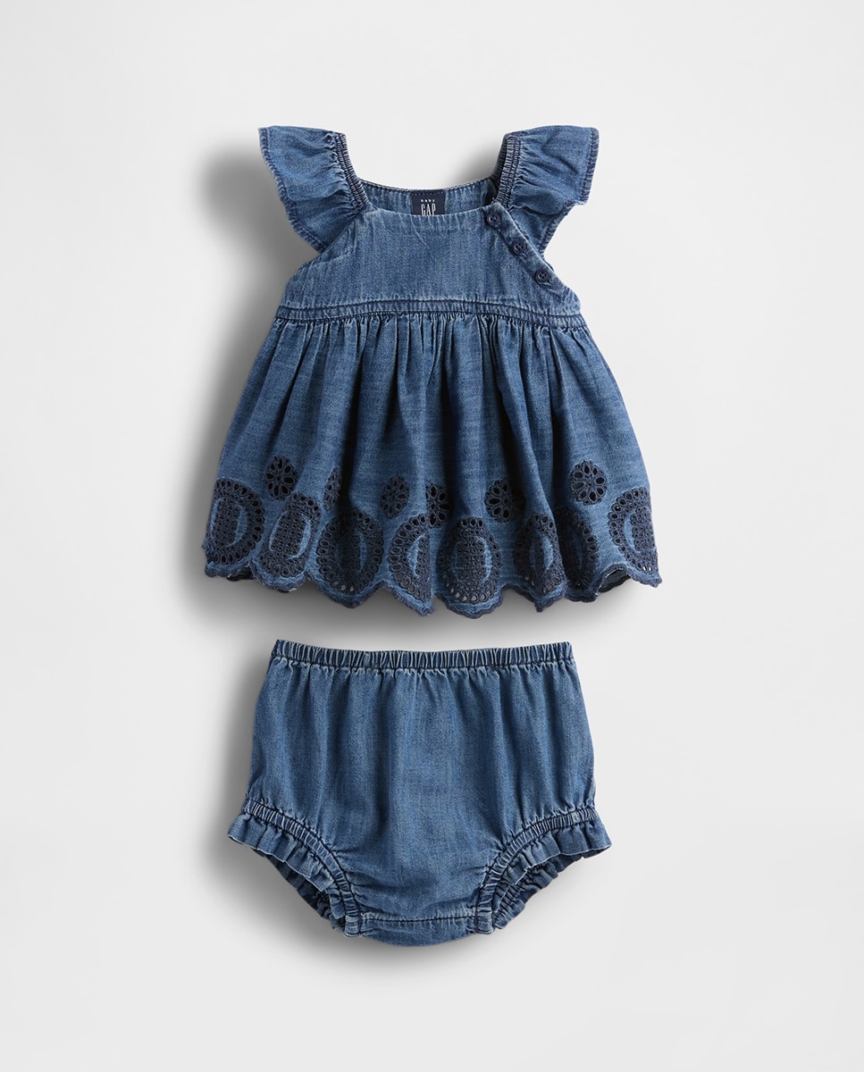 Imagen 0 de Conjunto de top y pantalones para bebé