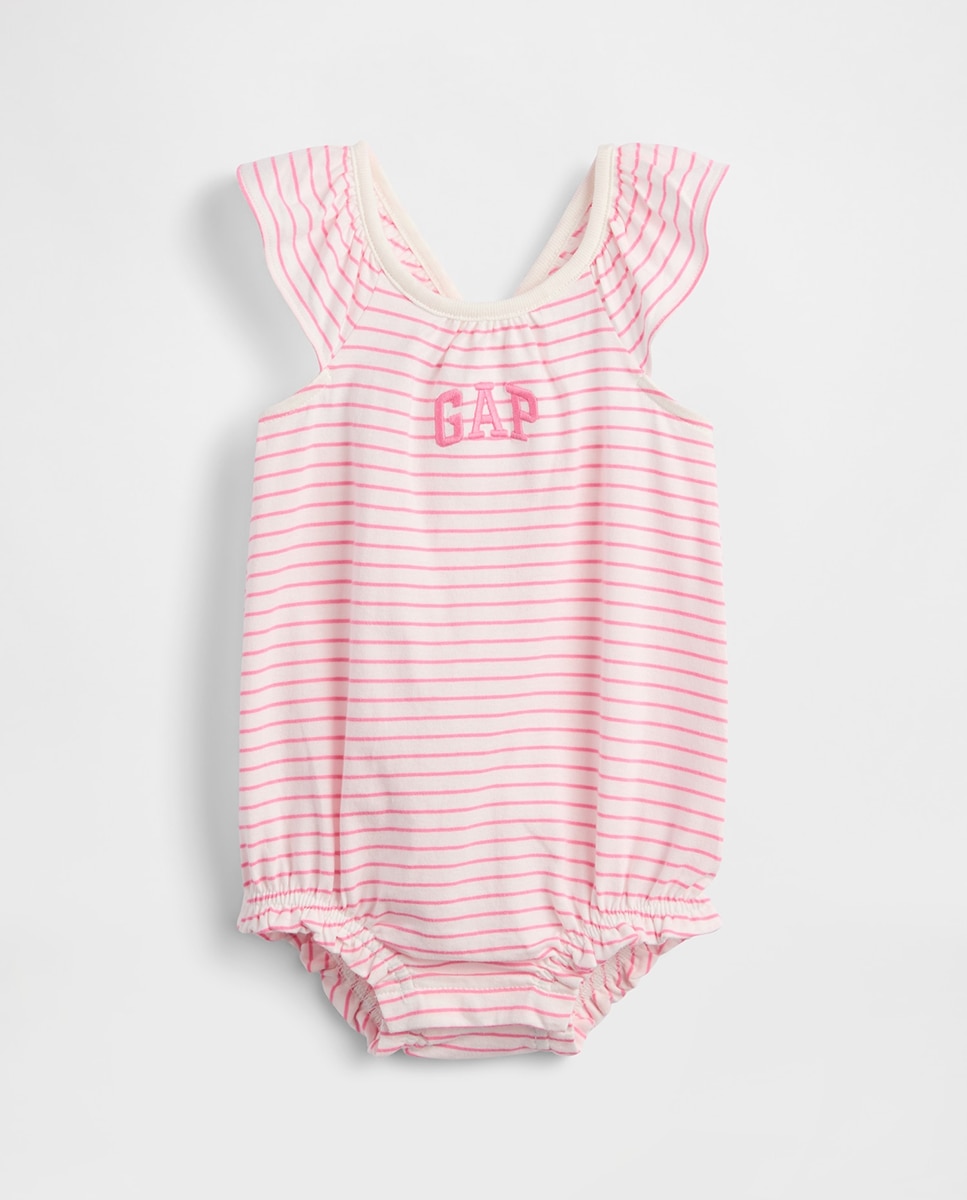 Imagen 0 de Traje de baño de una pieza con burbujas y logotipo de bebé