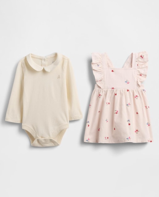 Imagen 0 de Conjunto de mono de pana de bebé niña