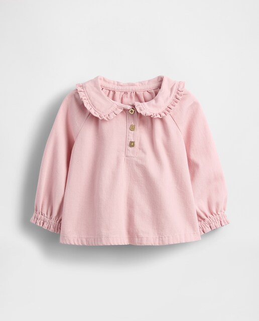 Imagen 0 de Camiseta de bebé cuello liso y manga larga