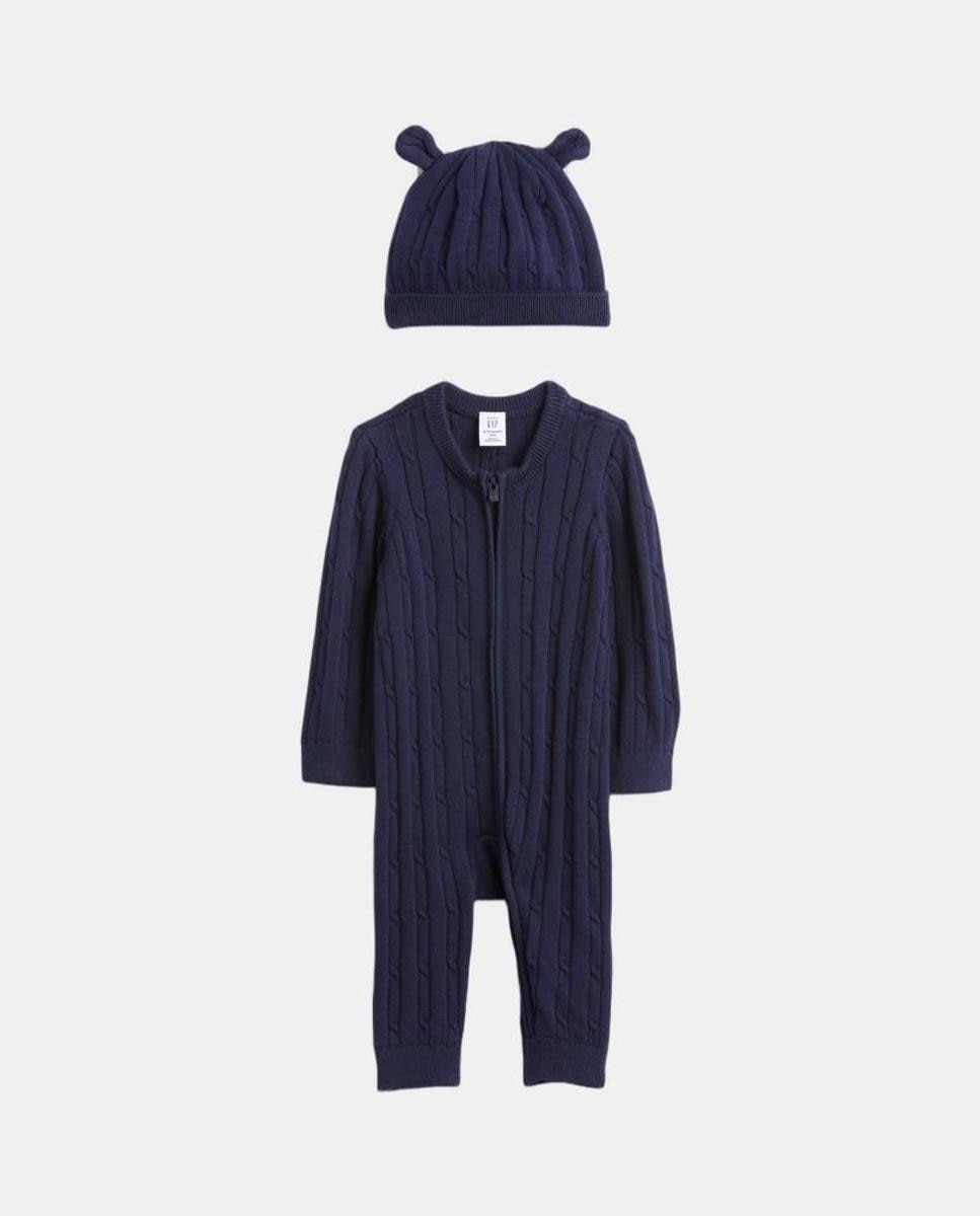 Imagen 0 de Conjunto de una pieza de punto trenzado para bebé
