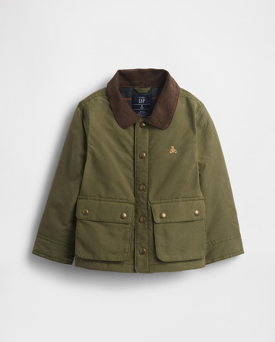 Imagen 0 de Chaqueta de bebé encerada con forro de franela