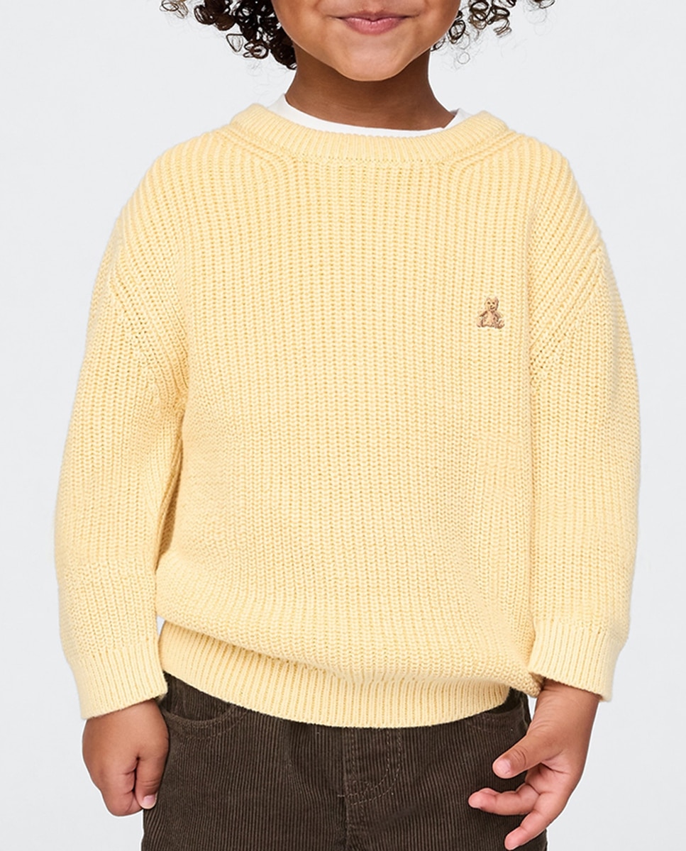 Imagen 0 de Jersey con cuello redondo y punto de niño