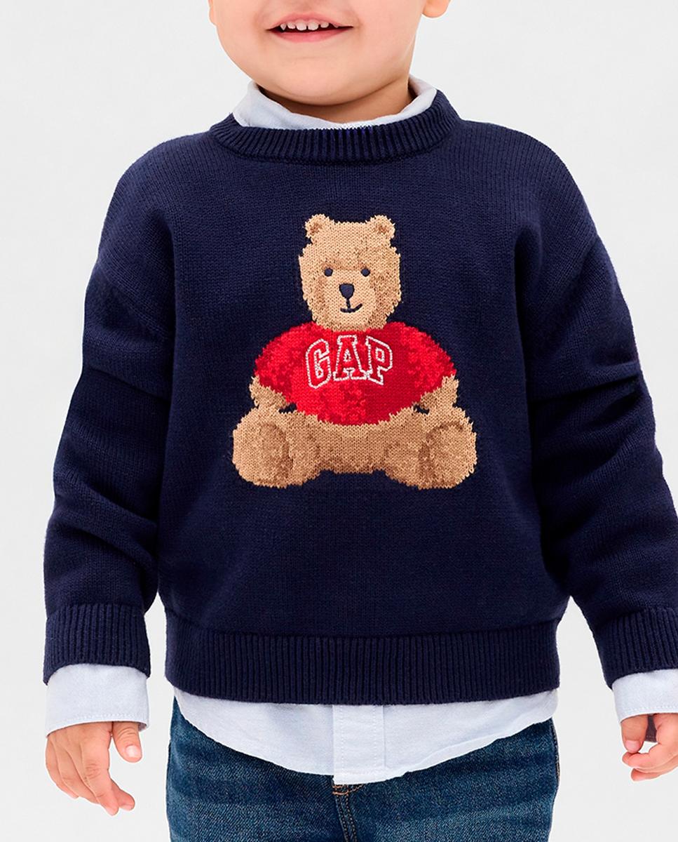 Imagen 0 de Jersey de bebé estampado con cuello redondo