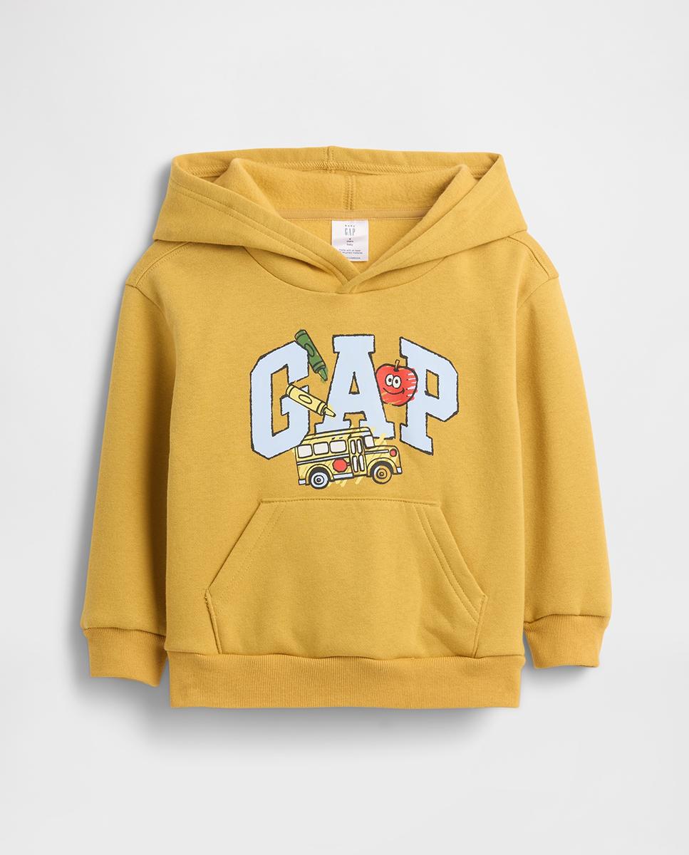 Imagen 0 de Sudadera de bebé básica con capucha y logo central