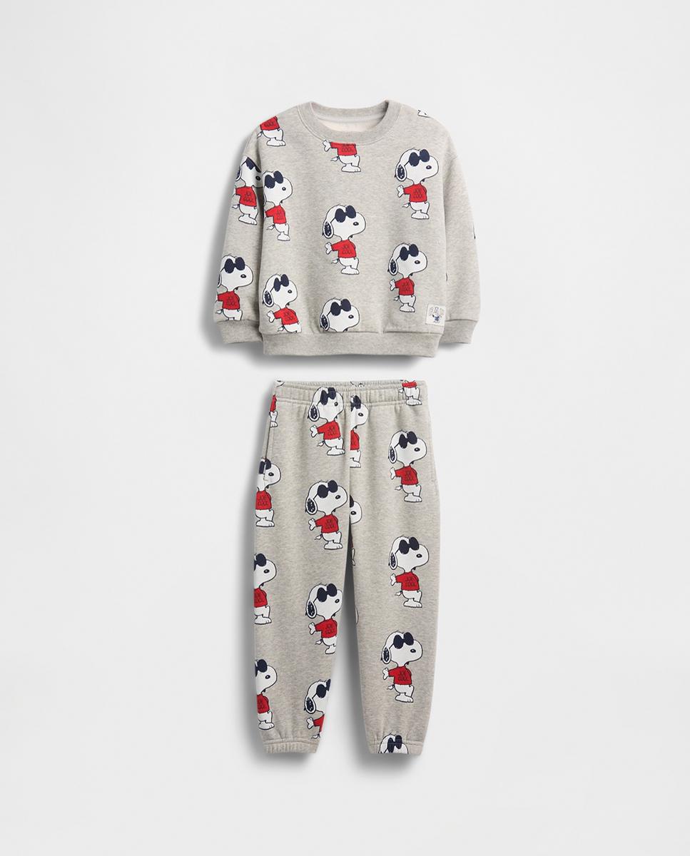 Imagen 0 de Conjunto para bebé y niño pequeño de Snoopy en tejido en tejido VintageSoft
