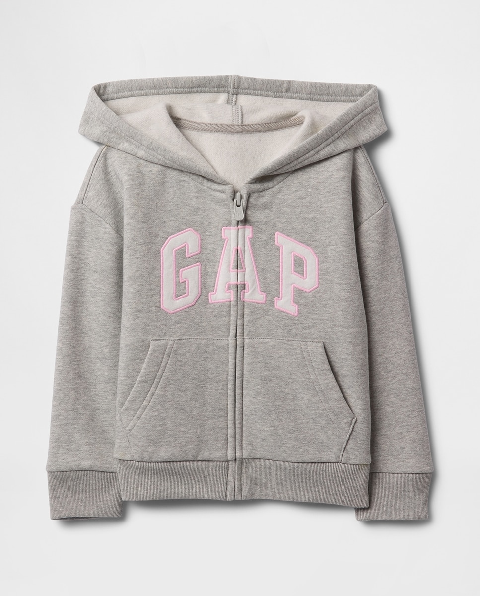 Imagen 0 de Sudadera con capucha y cremallera para niña
