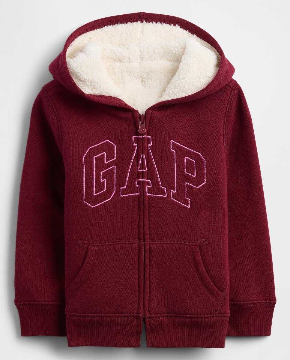 Imagen 0 de Sudadera de bebé con capucha forrada y logo de Gap