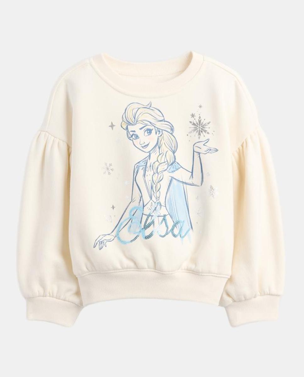 Imagen 0 de Sudadera de felpa suave cuello redondo de bebé