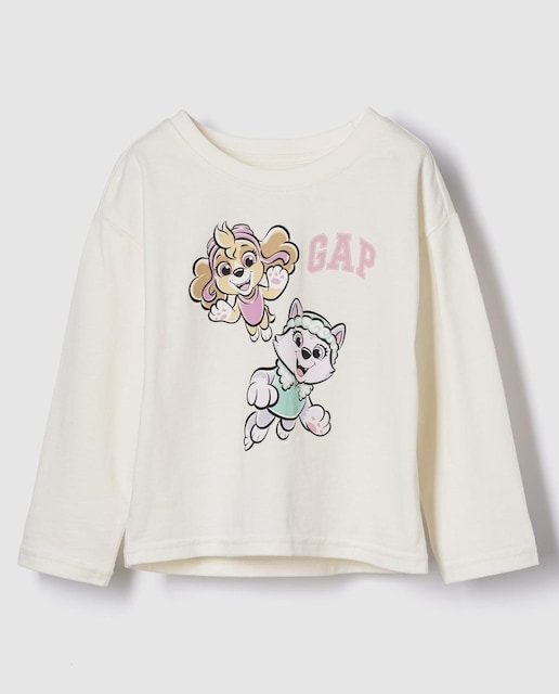 Imagen 0 de Camiseta de bebé algodón suave con estampado gráfico de logo
