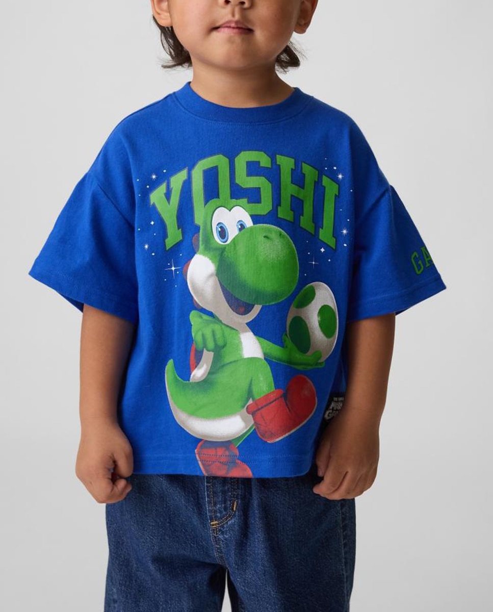 Imagen 0 de Camiseta de niño corte extragrande manga corta estampada
