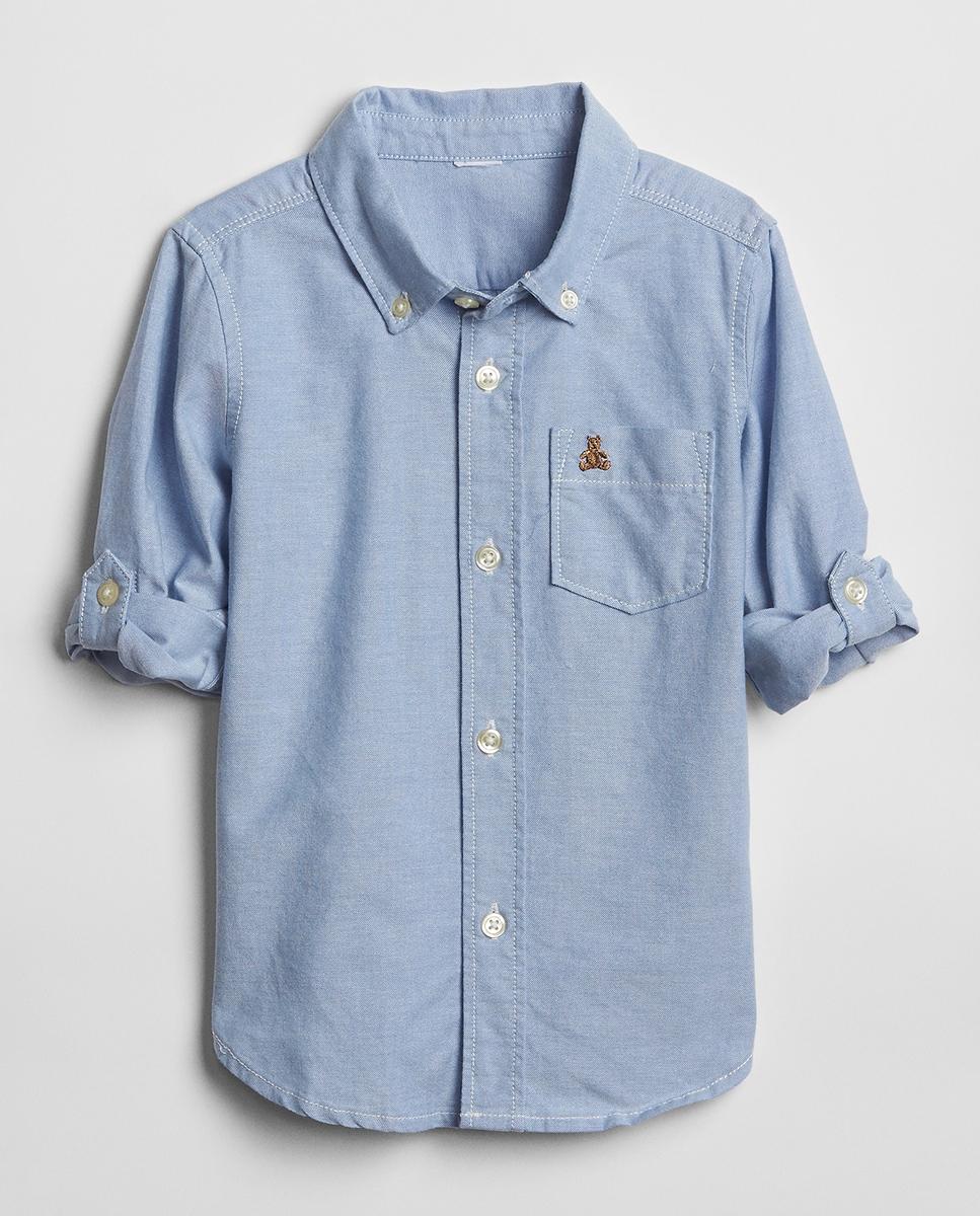 Imagen 0 de Camisa de bebé oxford manga corta
