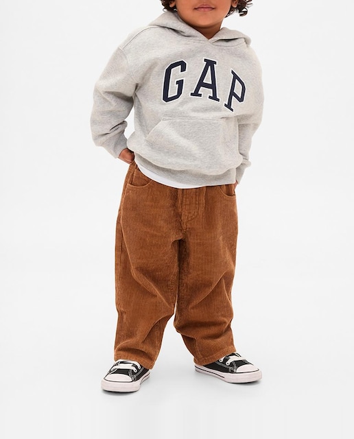 Imagen 0 de Pantalón de bebé holgados de pana con cintura elástica