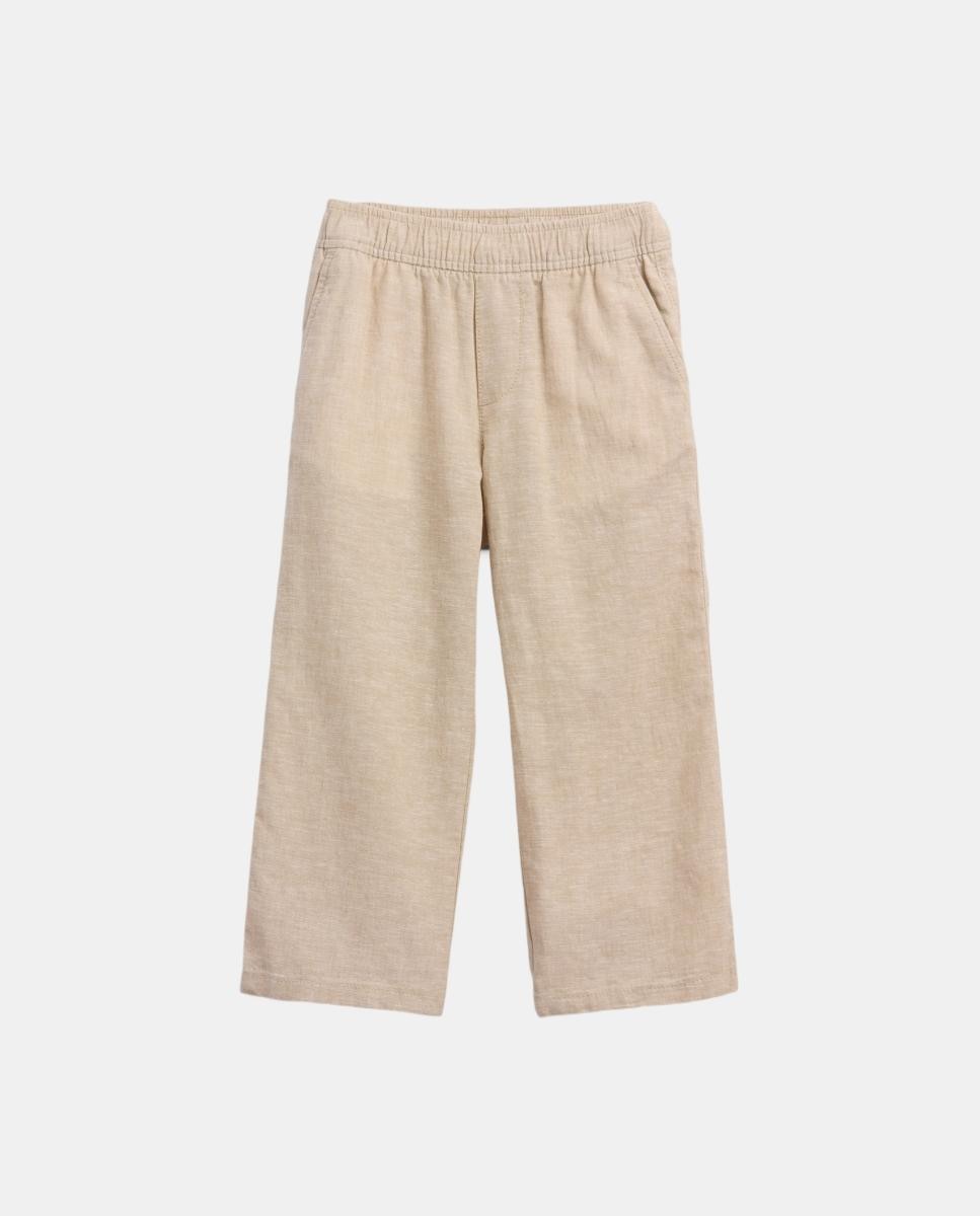 Imagen 0 de Pantalones de lino lisos de bebé