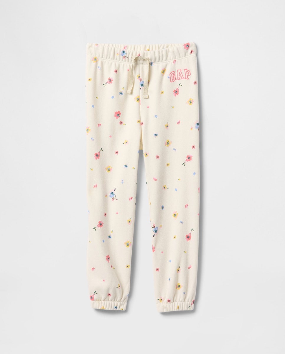 Imagen 0 de Pantalón de felpa cinturilla elástica con cordón de bebé niña