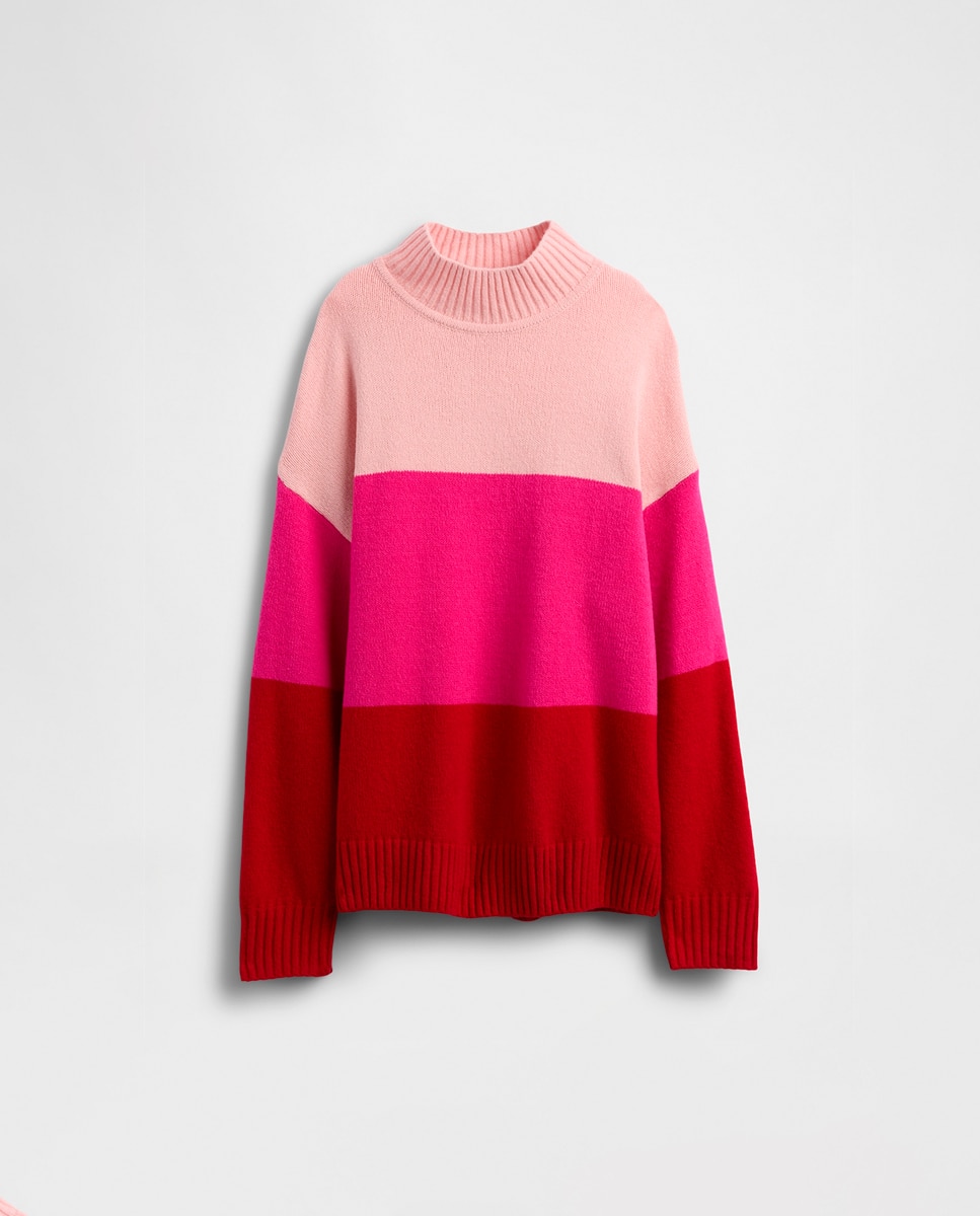 Imagen 0 de Jersey de niña básico oversize cuello alto