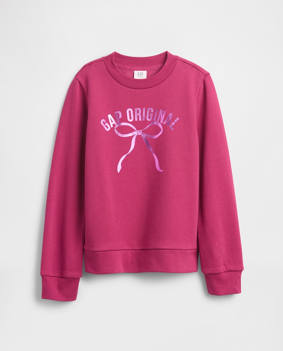 Imagen 0 de Sudadera de niña básica con logo Gap
