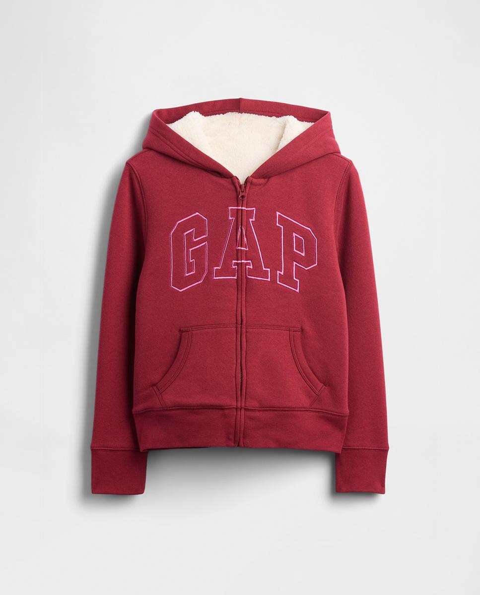 Imagen 0 de Sudadera de niña con cremallera y logo de Gap