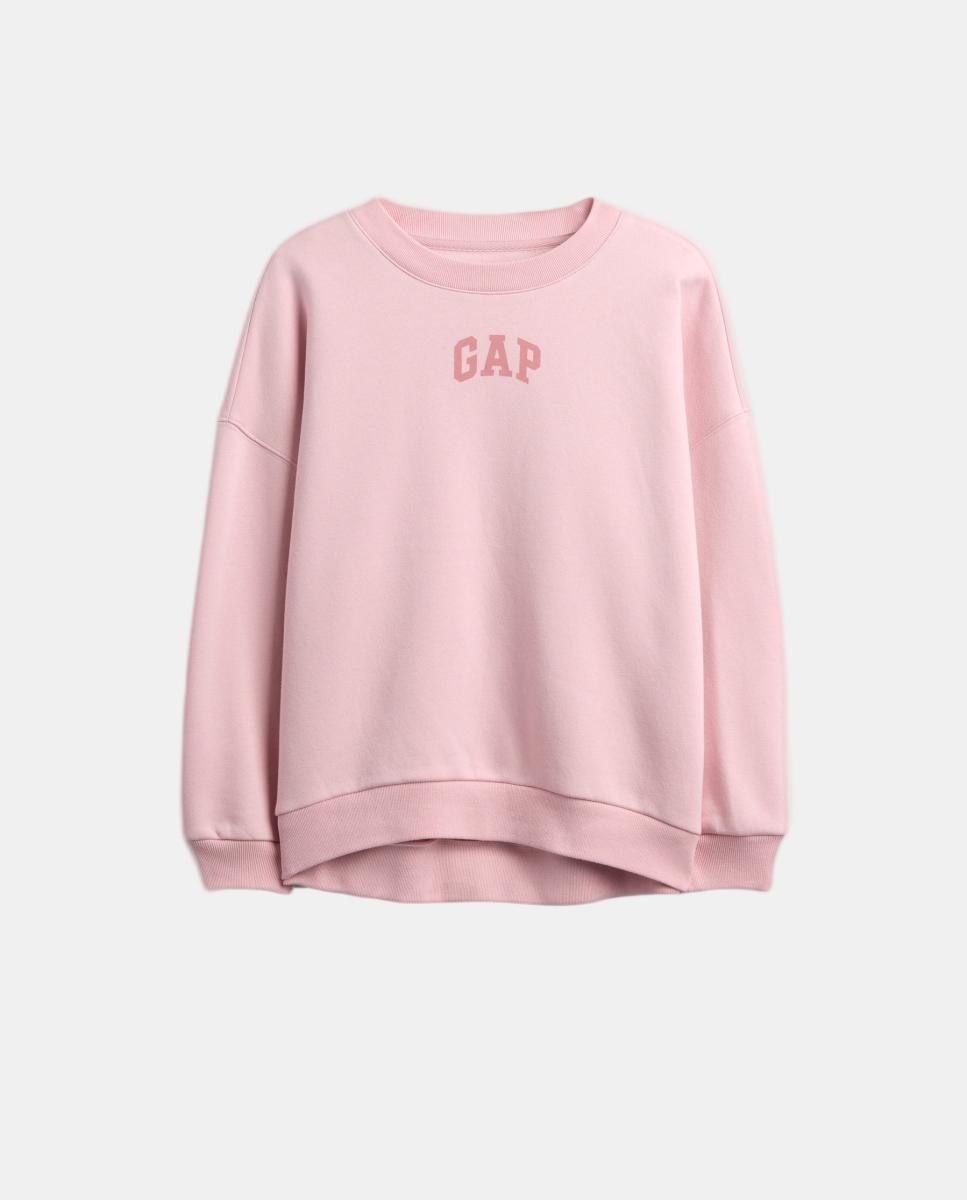 Imagen 0 de Sudadera con cuello redondo y manga larga de niña
