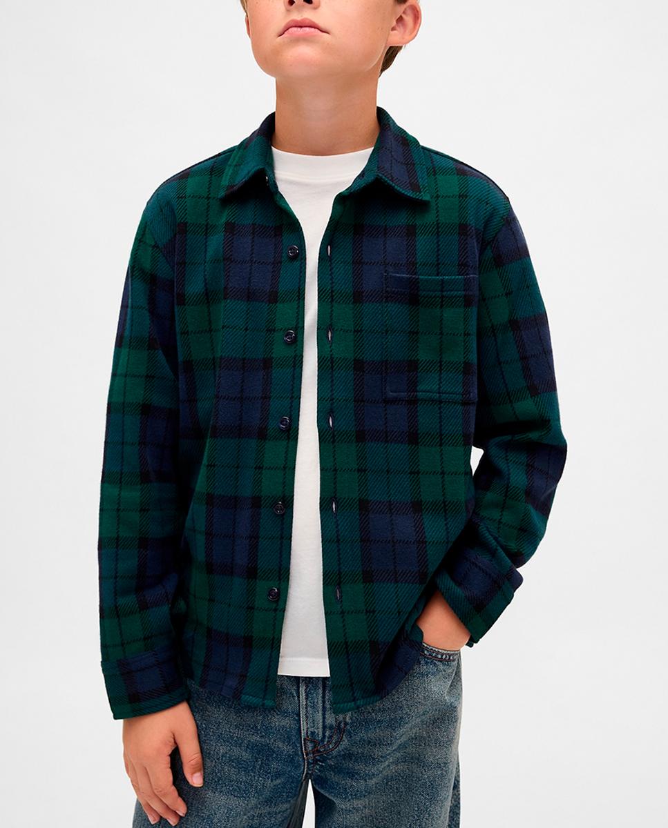 Imagen 0 de Camisa para niños a cuadros con botones delanteros