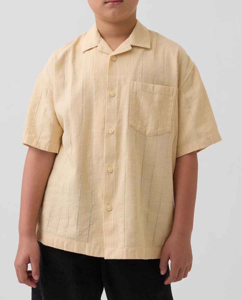 Imagen 0 de Camiseta de algodón relaxed fit con manga corta de niño