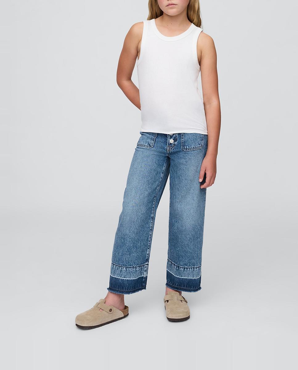 Imagen 0 de Pantalón de niña vaquero tobillero