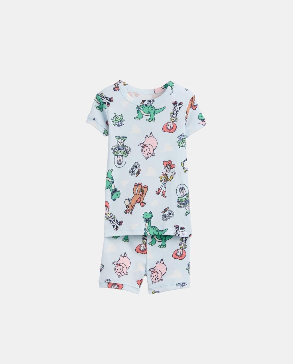 Imagen 0 de Pijama completo corto de algodón orgánico con estampado Disney de niño