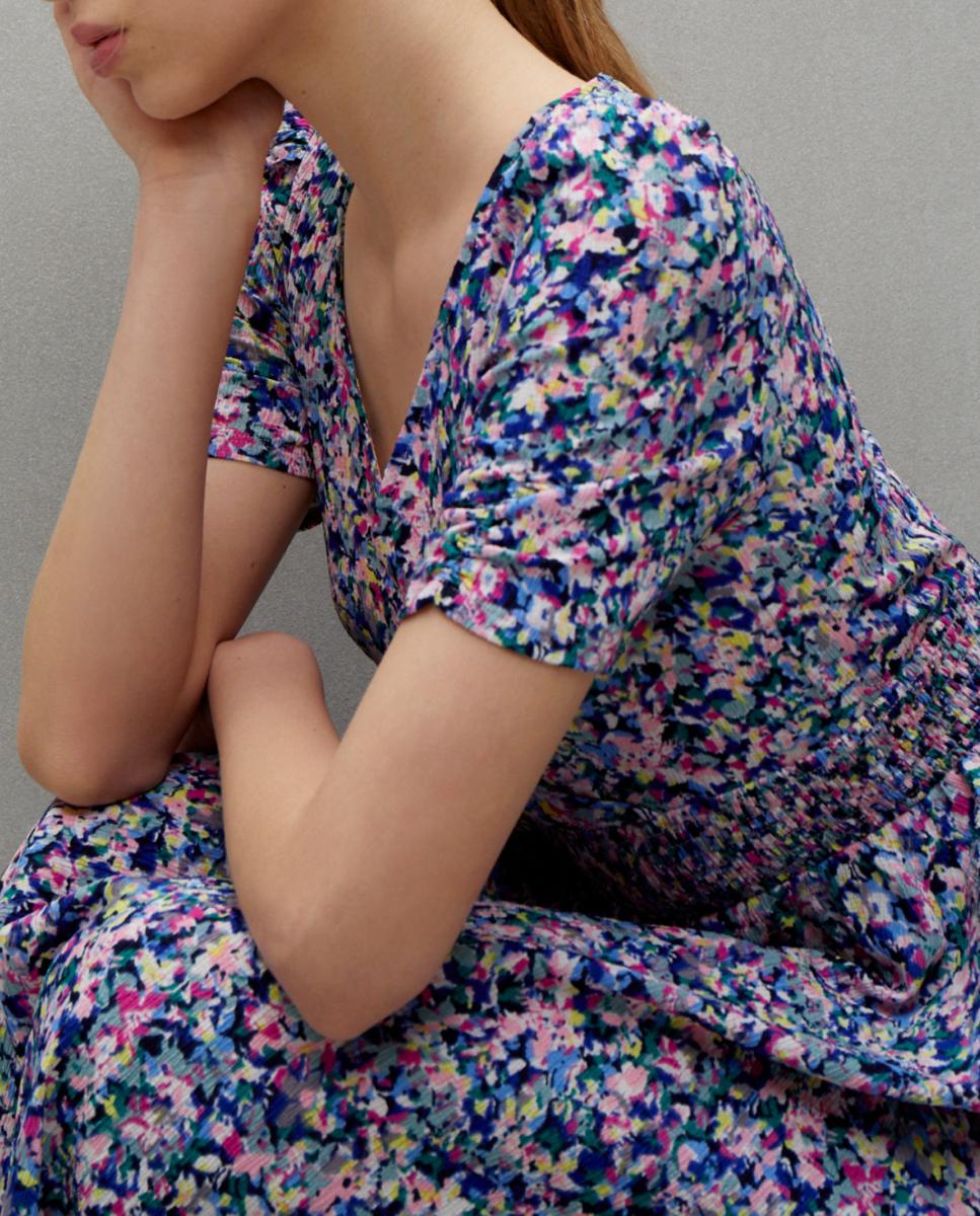 Imagen 0 de Vestido manga corta de flores