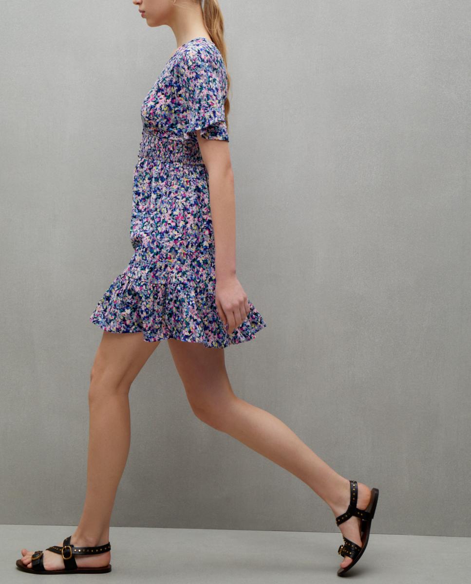 Imagen 0 de Vestido manga corta de flores