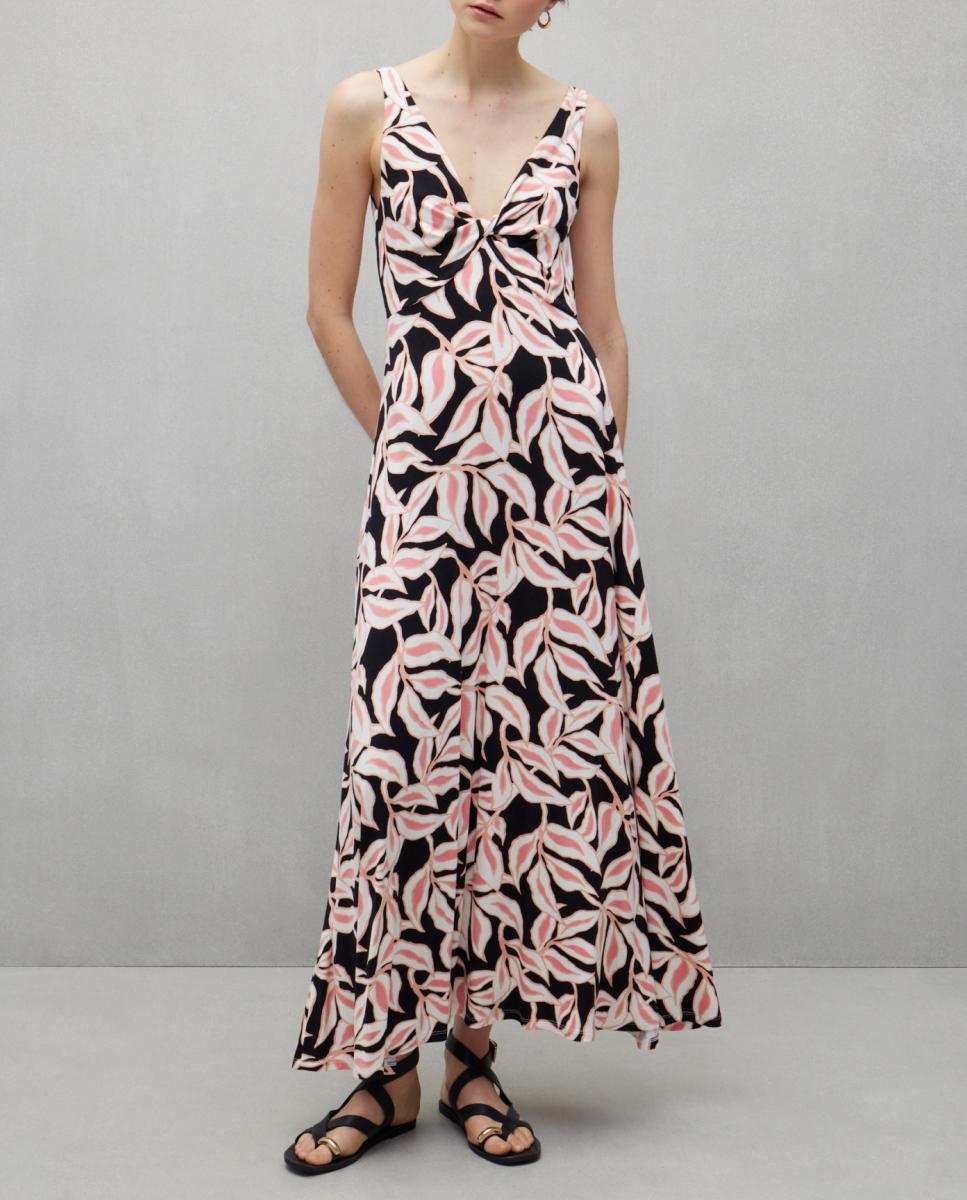 Imagen 0 de Vestido sin mangas cuello pico