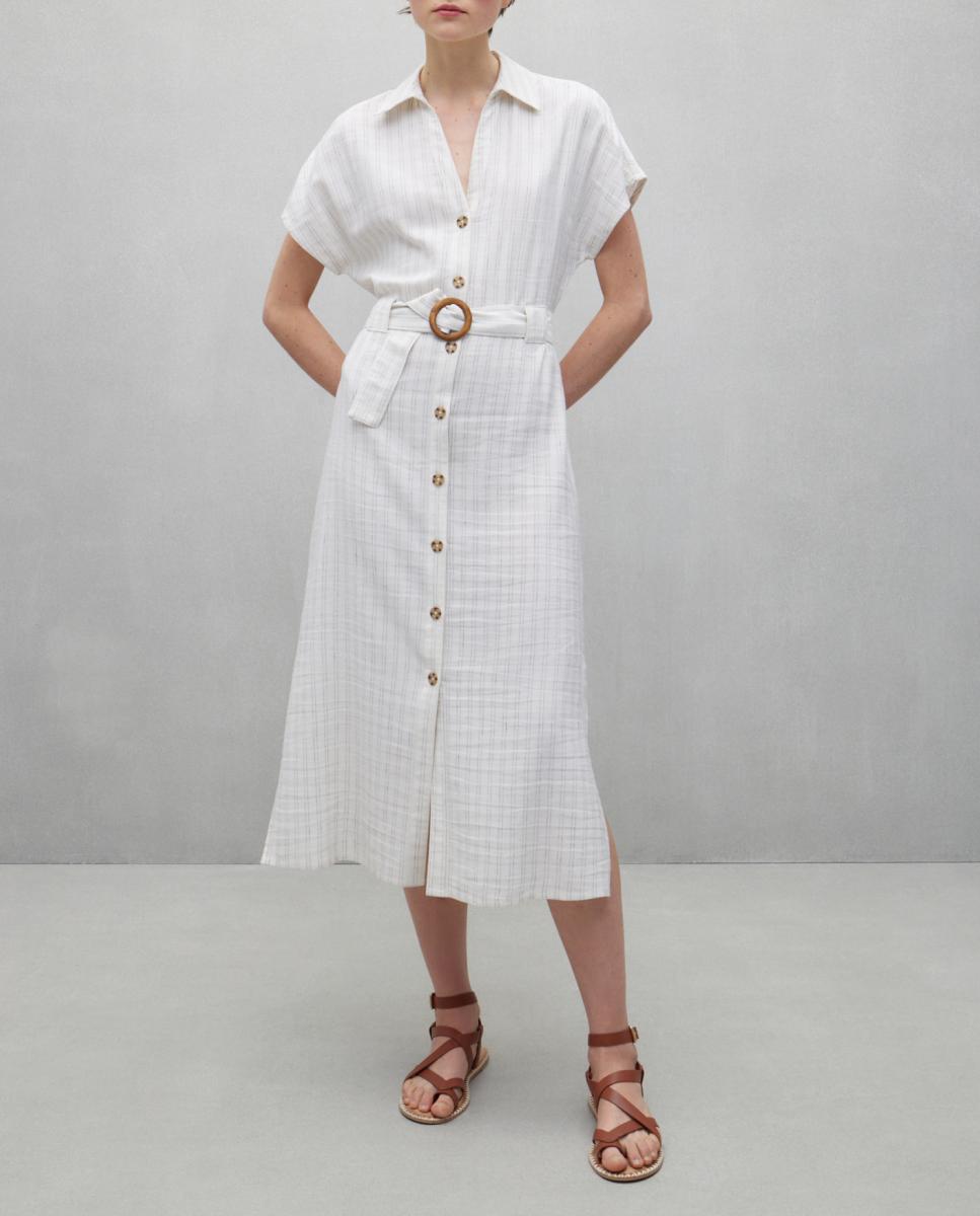 Imagen 0 de Vestido largo camisero