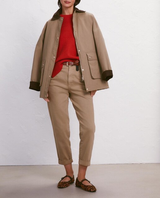 Imagen 0 de Pantalón de mujer chino con pinzas y cinturón