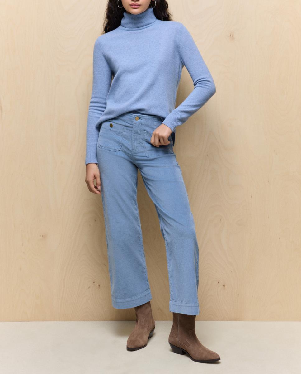Imagen 0 de Pantalón de mujer en pana crop culotte