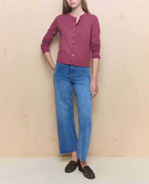 Imagen 0 de Pantalón denim de mujer crop culotte