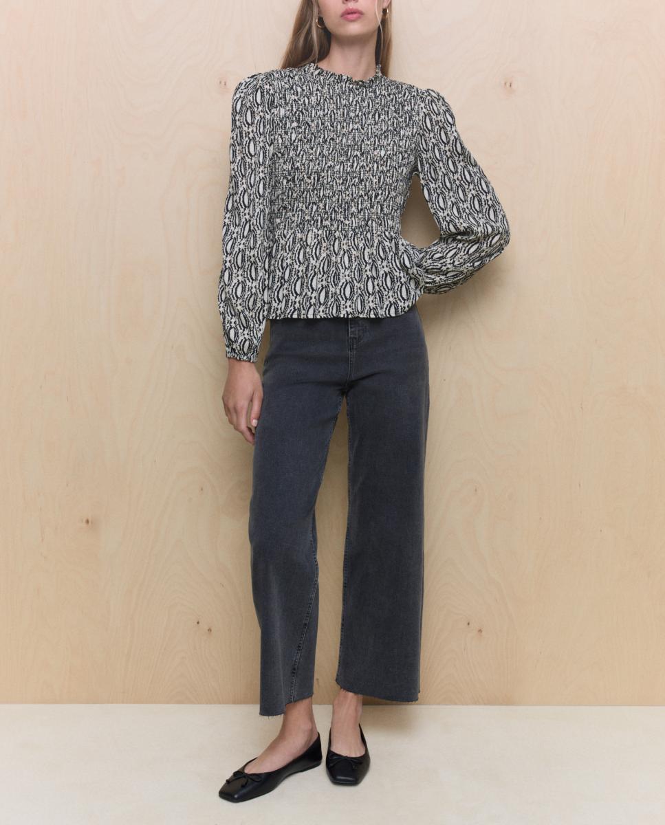 Imagen 0 de Pantalón denim de mujer crop culotte