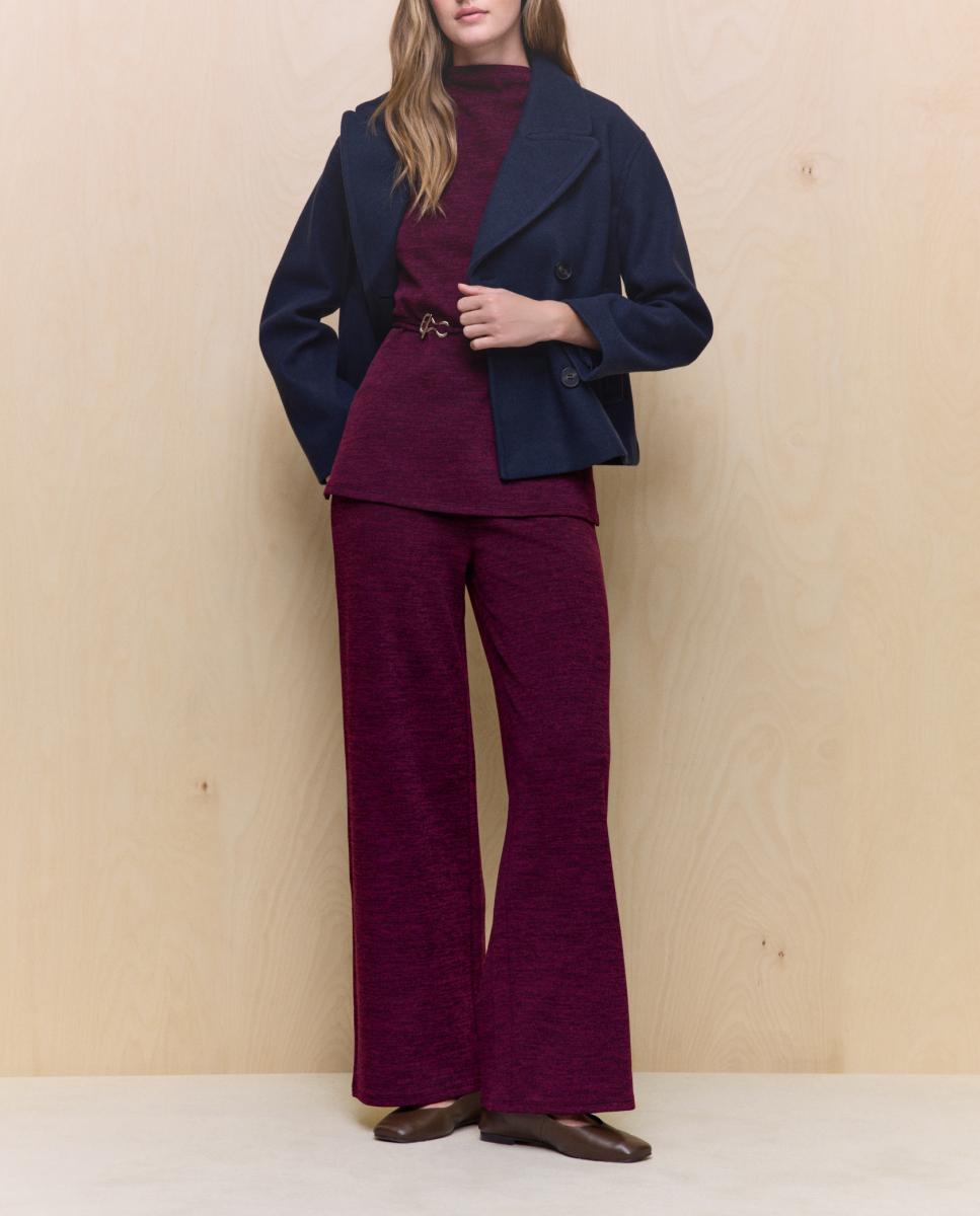Imagen 0 de Pantalón ancho de mujer micropiqué