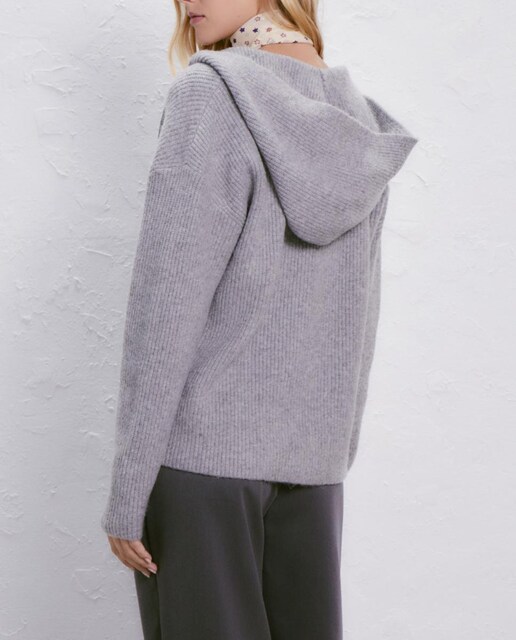 Imagen 0 de Jersey de mujer capucha punto ingles