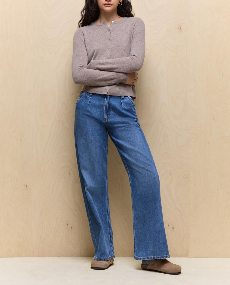 Imagen 0 de Chaqueta con cashmere lisa de mujer