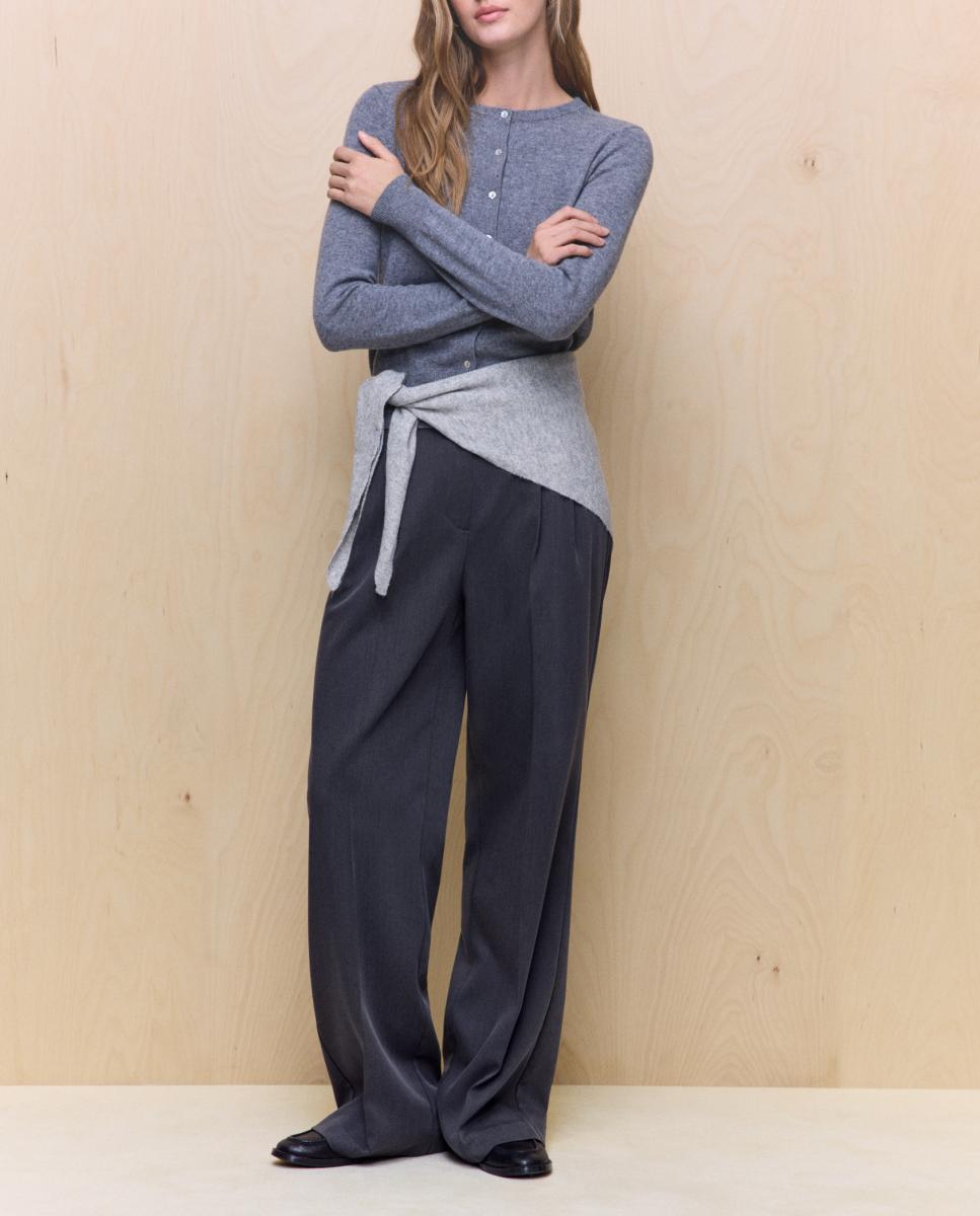 Imagen 0 de Chaqueta con cashmere lisa de mujer