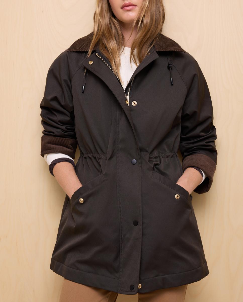 Imagen 0 de Parka de mujer sarga de cuello pana
