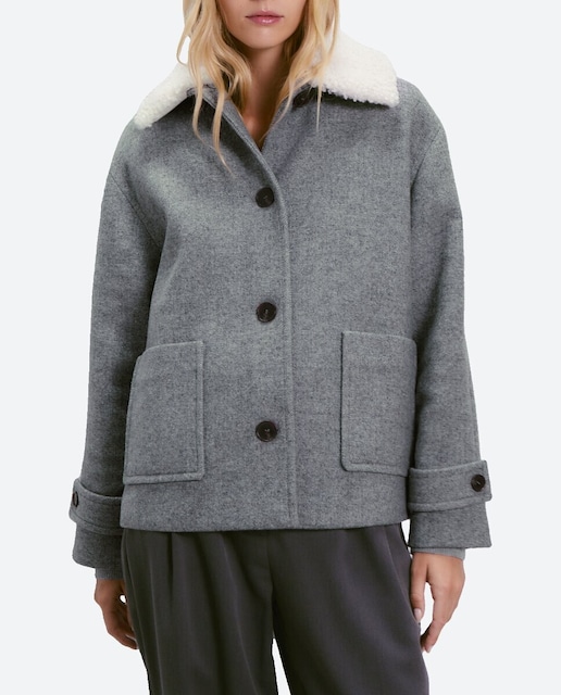 Imagen 0 de Chaquetón de mujer cuello borreguito