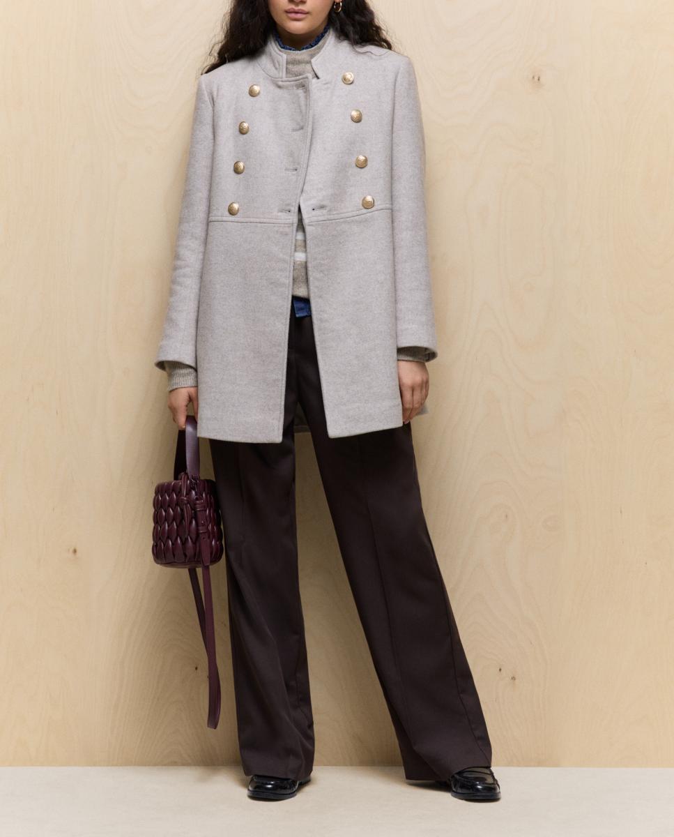 Imagen 0 de Abrigo de mujer estilo militar